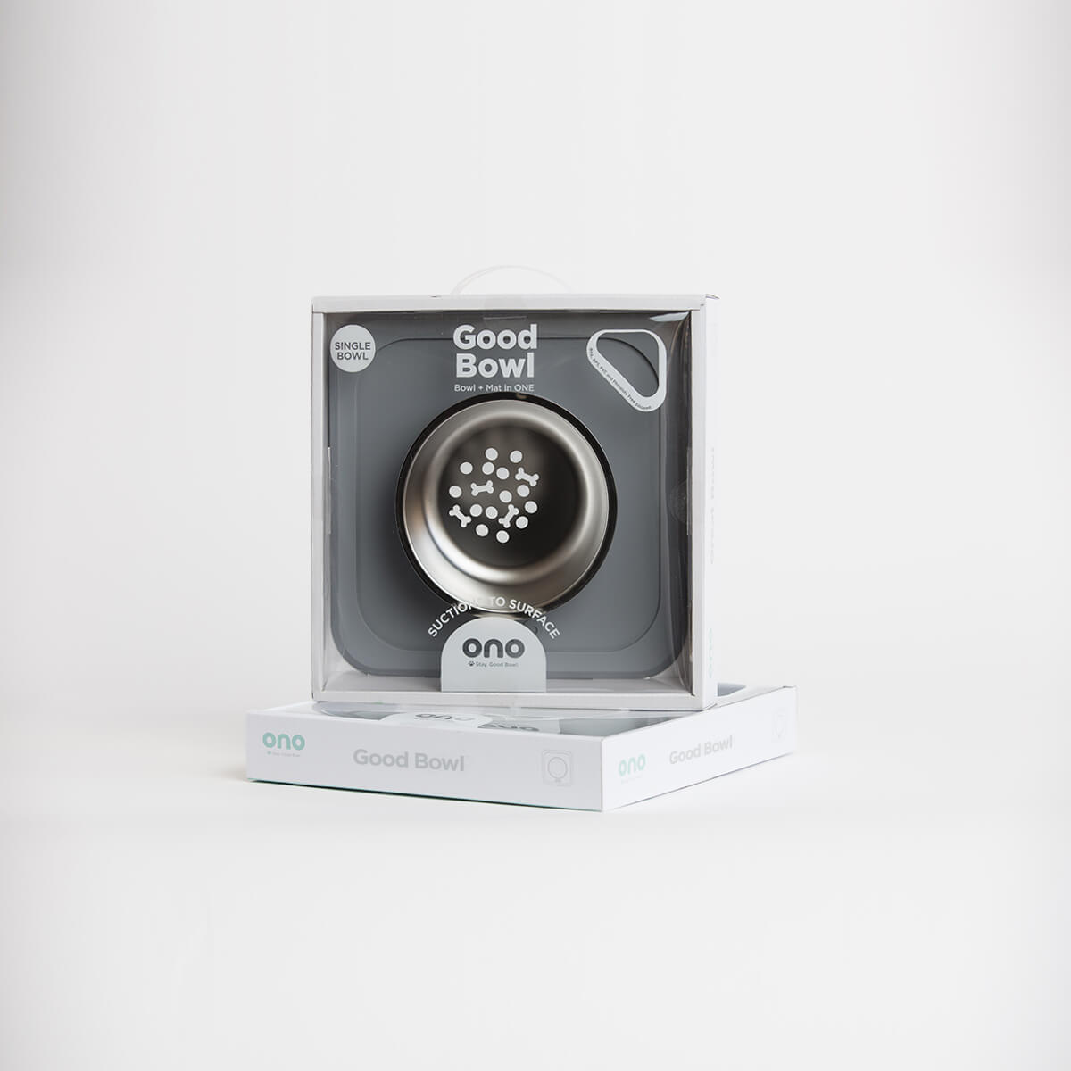 The Good Bowl (16 oz Single) in Charcoal by Ono Pet Products