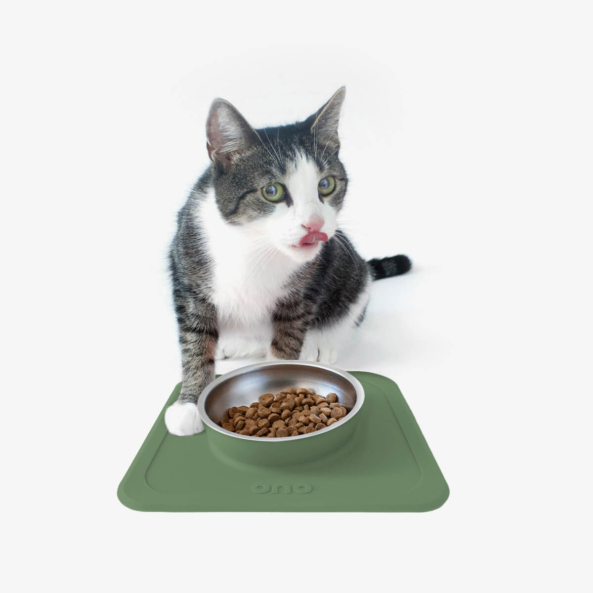 The Good Bowl (16 oz Single) in Olive by Ono Pet Products