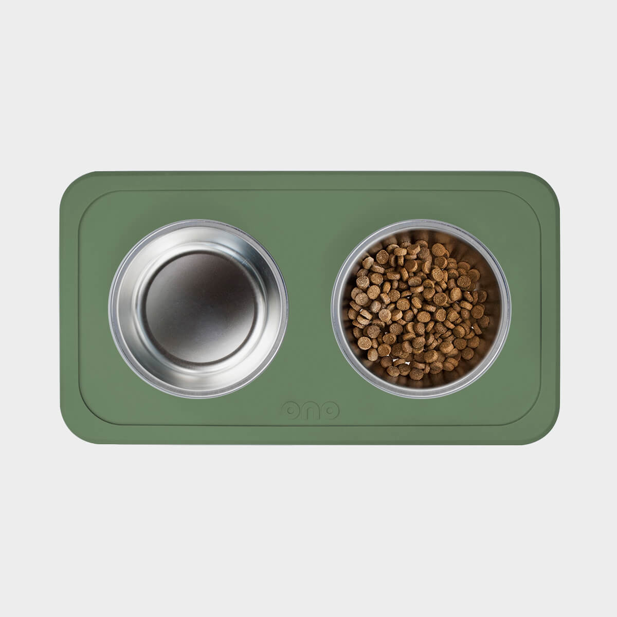 The Good Bowl (16 oz Double) in Olive by Ono Pet Products