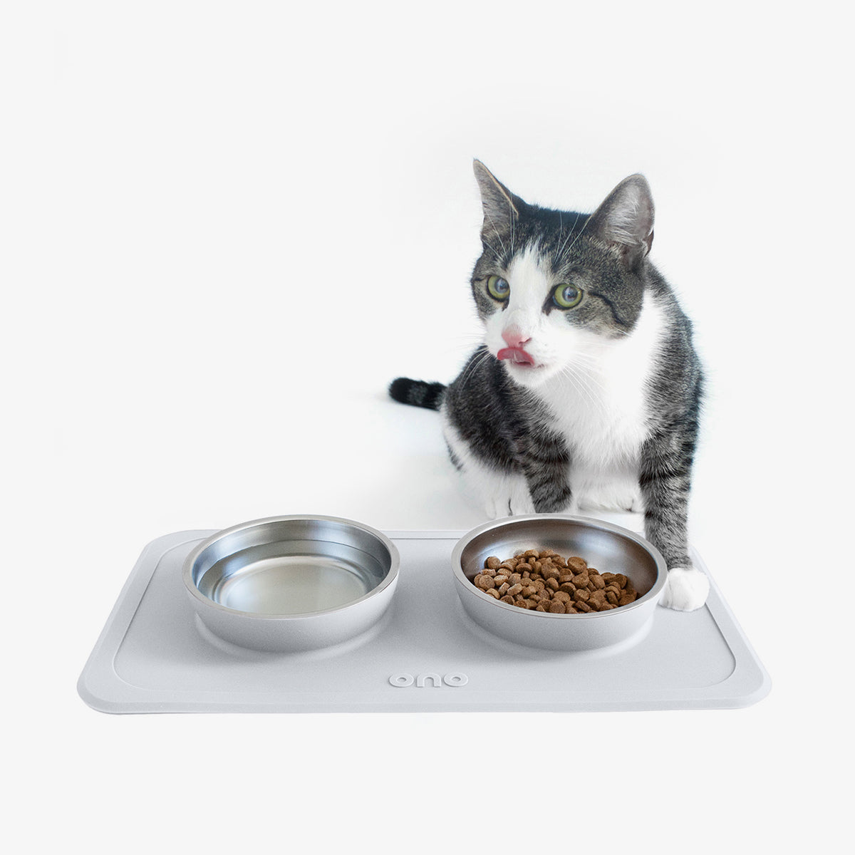 The Good Bowl (16 oz Double) in Cool Gray by Ono Pet Products